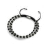 Trinité | Argent x Gunmetal | Bracelet Triple Rang